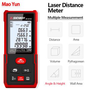 SW-DS50/70/100/120 Digital Laser Rangefinder 50/70/100/120m Laser Distance Meter Ruler Range Finder Tape Measure Distance/Area/Volume/Self-calibration Measuring Tools