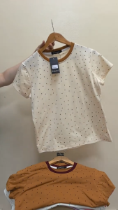 PALETTES TShirt for Women Ladies T-shirt Shirts Trendy Polka Dots Tee #7215