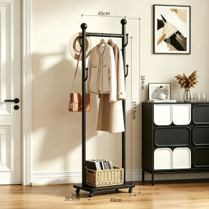 TINGXU | Space-saving Mobile Standing Closet Clothes Hanger