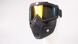 Kacamata Goggle Helm & Masker Motor Set: Aksesoris Perlindungan Wajah