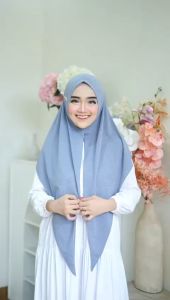 Jilbab Instan Segi Tiga Syahira malay Bahan Jersey Vector By Daura Gama