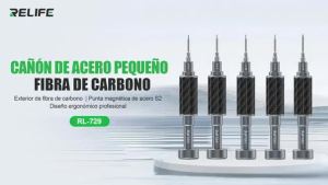 OBENG SET - STEEL KING CARBON FIBER SCREWDRIVER SET 5 IN 1 RELIFE RL-729A