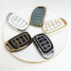 4Buttons TPU Car Smart Key For Hyundai Creta Ix35 Ix45 I10 I30 I40 Tucson Santa Fe Rena Sonata Elantra Case Cover Accessories