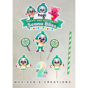 Hogi Cake Topper Party (High-quality Personalize Ready-to-use)