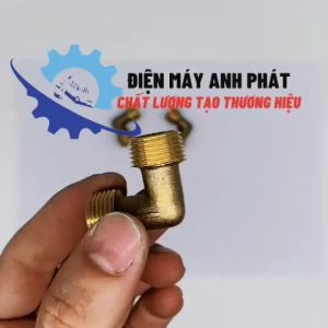 CO vuông bằng đồng 2ren 16.5mm máy nén khí máy bơm hơi có dầu CO3024Đ