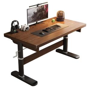 Samedream Elevating Solid Wood Computer Desk Home Study Desk Student Writing Desk Bedroom Workbench American Country Style