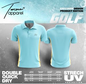 Kaos Golf Kaos Polo Jersey Olahraga Golf  Lengan Pendek Pria Dewasa Printing