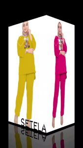 Setelan Wanita Terbaru 2023 Ld 130 Cm Bahan Babyterry One Set Wanita Jumbo Setelan Oversize NEW YORK
