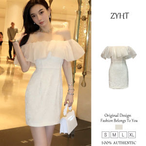 Zyht của phụ nữ ăn mặc Apricot ăn mặc Đầm ôm váy công sở Đầm công sở lxury Dresses ĐẦM CƯỚI tham dự trang phục váy dự tiệc Váy dạ hội 5003