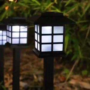Đèn Sân Vườn Cắm Cỏ Ô Vuông Năng Lượng Mặt TrờiĐèn sân vườn năng lượng mặt trời tự động - ALLIN