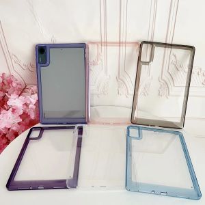 For Samsung Galaxy Tab S8 11.0" S8 Plus 12.4" S8+ 5G SM-X700 SM-X706 SM-X706B/U/N SM-X800 SM-X806 SM-X806B/U/N Tablet Protection Case Fashion Color Jelly Clear Acrylic Space Cover