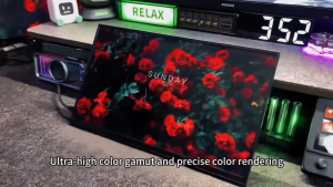 【Local delivery】ZOOMEDIN 15.6 Inch 1080P Portable Monitor  USB-C HDMI Portable Monitor for Laptop SDR Travel Monitor with Speakers  for Laptop PS5/4 Xbox Switch Phone PC.