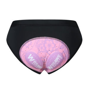 WOSAWE Women Breathable Cycling Underwear 3D Gel Pad Shockproof Bicycle Underpant MTB Road Bike Underwear Briefs