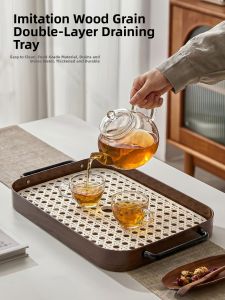 YAGANG | Rectangular Refined Dripwater Tea Tray Large