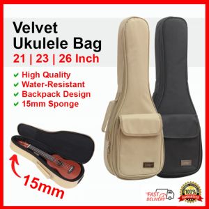Ukulele Bag (UB-05) 15mm Sponge for Ukulele Guitar Case Original 21 23 26 Inch 寸 Soprano Concert Tenor Size | Ukelele Beg 烏克麗麗 乌克丽丽 尤克里里背包