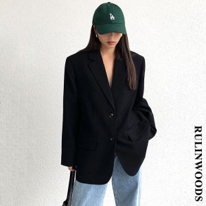 RULINWOODS 4 Colors Long Style Blazer Womens Fashion Blazer