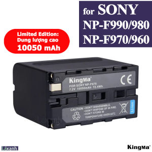 Pin Dung lượng cao và Dock sạc NP-F970 F990 F980 FM50 FM500 F960 F550 F570 F750 F770 F930 cho đèn chụp studio máy quay