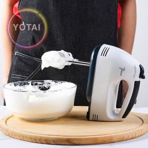 เครื่องปั่นผสมแป้งไฟฟ้า เครื่องผสมอาหาร เครื่องตีแป้ง เครื่องตีไข่ เครื่องตีวิปครีม รุ่น 7 speed ใช้งานง่าย