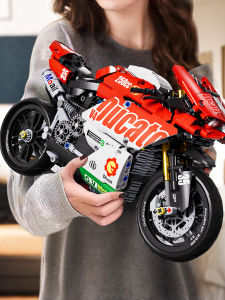 KEWANG | High Complexity Motorcycle Model Building Blocks 6-10 Years Old Boys Toy