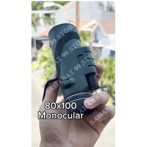 COD MOGE Teropong Monokular Zoom 80x100 with Tripod Phone Clip - MG810 / Teropong Jarak Jauh / Teropong Super Zoom / Teropong Siang Malam / Teropong Zoom Jernih