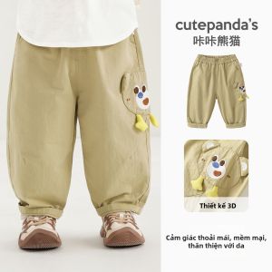 CUTEPANDAS | Quần Dệt Thu Cho Bé Có Hình Gấu Hoạt Hình