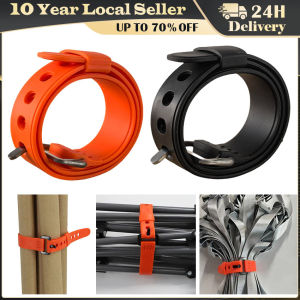 Travel Tied Belt Durable Rubber Cargo Tie 30/50CM Down Luggage Lash Belt Strap Camping Hiking Cargo Storage Belt Buckle