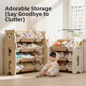 Multilayer Easy Sort Toy Storage Shelf