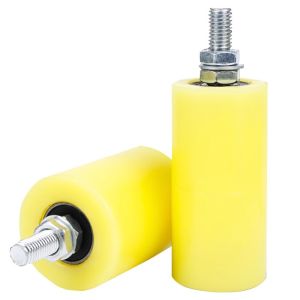Moda Slide Gate Guide Roller Yellow Universal Heavy Duty Adjustable Nylon Rollers Gate Support Assembly for Sliding Rolling Gates