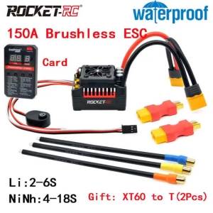Bộ Điều Khiển Tốc Độ Điện Tử Không Chổi Than ROCKET-RC V2 50A-160A Dành Cho Xe RC 1/7 1/8 1/10 Xe Buggy Xe Tải - Cấu Tạo Kim Loại Phụ Kiện Đồ Chơi Điều Khiển Từ Xa