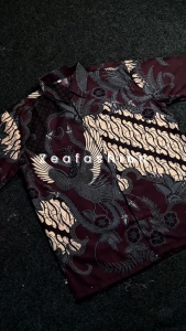 COD - BIG PROMO PAKET 3 PCS  KEMEJA BATIK PRIA LENGAN PENDEK