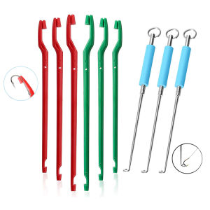 Portable Fish Hook Remover Tool Plastic/Stainless Steel Hook Disgorger Unhook Extractor Fishing Gear Accessory Kit 3-10Pcs