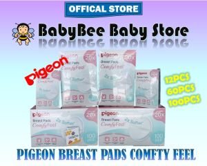 PIGEON ComfyFeel Breast Pads 12S/60S/100S [#79251/79293/79281] ComfyFeel