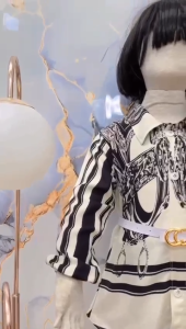 Setelan Nagita Rayon Anak Perempuan nyaman di pakai usia 3-12 Tahun | fashion trendy 2025 anak model Set Baju Rayon Lengan Panjang Serut Kombinasi Krah Full Kancing Kombinasi Celana Panjang Semi Kulot Motif Sultan | Setcel Rayon Free Belt