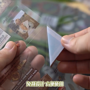 Set 3 tờ sticker phong cách vintage Miếng dán trang trí album làm sổ lưu niệm (60 chiếc)