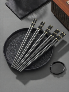 YONGLE | Antibacterial Mold Resistant Alloy Chopsticks Personal Use Heat Resistant