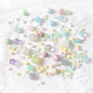 3-12mm 30g/bag Multicolor Mixed Glass Beads Unique Scattered Beads for Jewelry Making DIY Craft Bracelets Necklaces Earrings