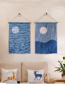 Tự Làm Tự Dệt Vải Dệt Bằng Tay Dyeing Treo Tường Trang Trí Nội Thất Vải Chất Lượng Cao Khăn Trải Bàn Tranh Trang Trí Nhà Đệm Ghế Đơn Giản