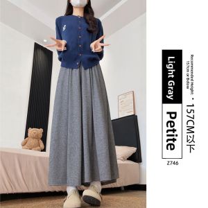 YAYANGREN | Brown High-waisted Flowy A-line Skirt Pants
