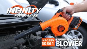 เครื่องเป่าลม ดูดฝุ่นไร้สาย ( เครื่องเปล่า ) Pumpkin 50361 / INF-27BV Blower ดูดฝุ่น ปืนเป่าลม เป่าลม ไร้สาย