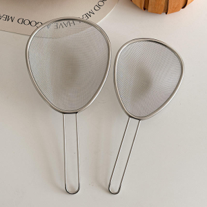 Fry Filter Skimmer Spoon Fine Mesh Sieve Large Strainer Metal Colander Basket Fine Mesh Stainless Steel Strainer
