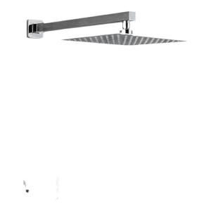 AZOS | Gunmetal Color Full Copper Wall-Mounted Shower Head Concealed Design
