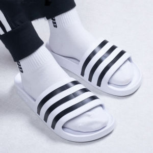 adidas | Breathable Toe Out Stripe Casual Flat Sandals
