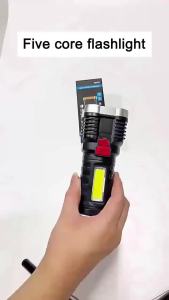 Đèn Pin LED Sạc Mạnh Mẽ Di Động Chống Nước Dùng Cho Cắm Trại Tầm Xa Đèn Lồng Tự Vệ Cho Hoạt Động Ngoài Trời