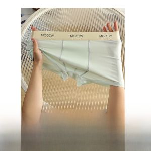 MiiOW | Quần lót nam Ice Silk cạp giữa thoáng khí nhanh khô cảm giác mát mẻ quần short cạp cao không để lại dấu vết