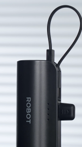 Robot Mini Powerbank Powerbank Travel Mini with Cable  RP-051L /RP-051C Port Type-C Lightning Travel Size Garansi 1 Tahun