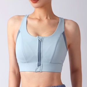 ผู้หญิง High-Impact กีฬา Bra Breathable กันกระแทกเบาะ GYM Running Fitness Double Layer ชุดชั้นในโยคะแบบไม่มีรอยต่อ