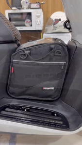 Immortal Tunnel/Center Bag for Honda Giorno Black Up to 14liters with IMM. Rain Cover & Sticker