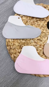 Kaos Kaki Flatshoes Anti Slip 6923 Pendek Kaos Kaki Balet Hidden Socks Motif Polos KaosKaki Tumit Wanita Pria HHG