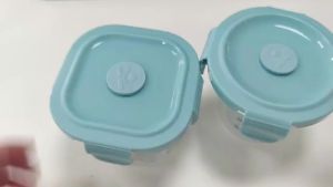 Baby Shine Tempat Makan Bayi Wadah Mpasi Kaca Kotak Tempat Makan Anti Bocor Baby Glass Food Container 180/200ml