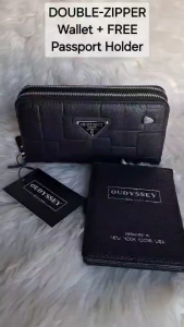 Men’s Veloir Dual-Zip GENUINE Leather Wallet – Slim Secure Elevated Style